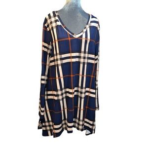 Lildy soft stretchy handkerchief hem tunic holiday comfy